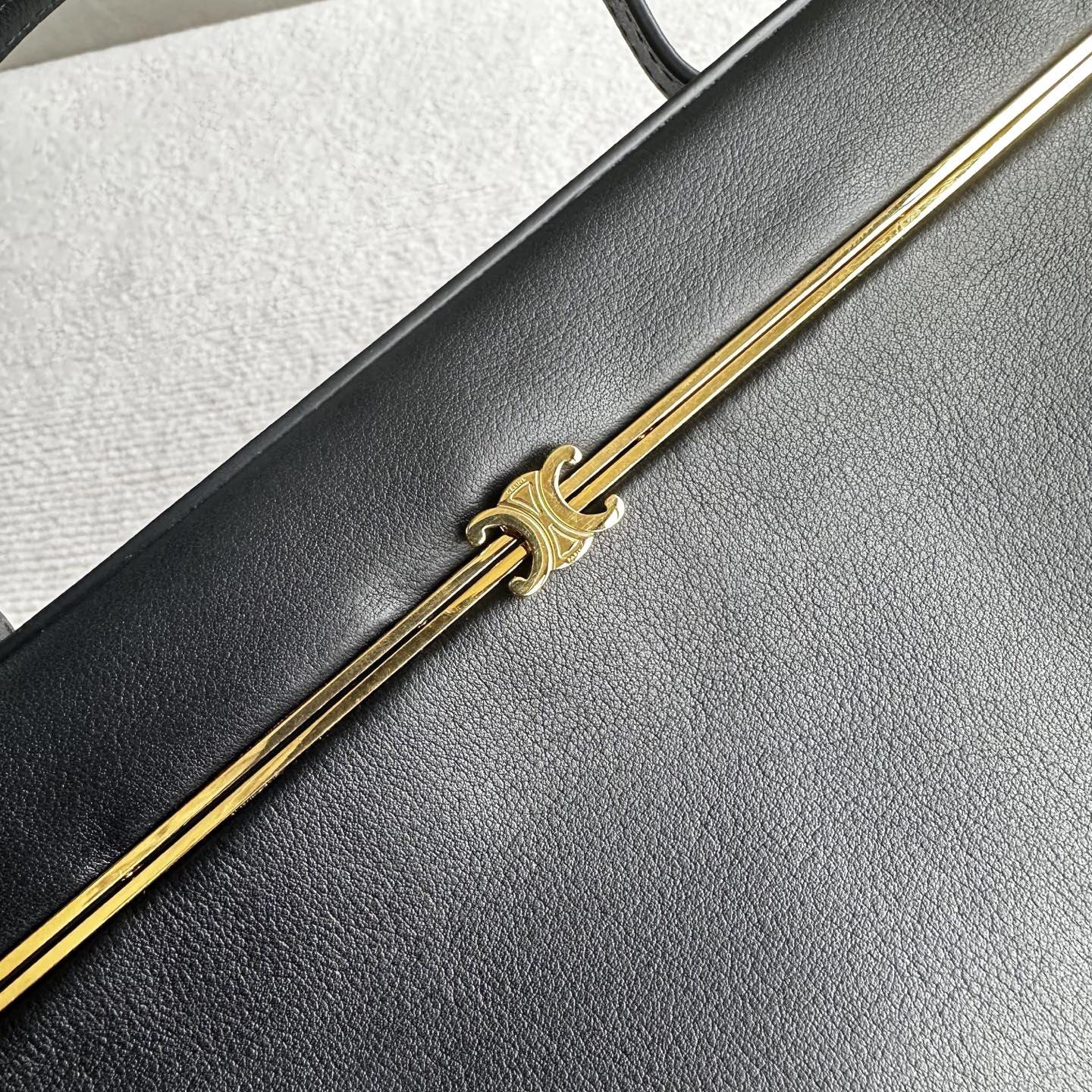 Celine 26s Rectangle Black Supple Calfskin
