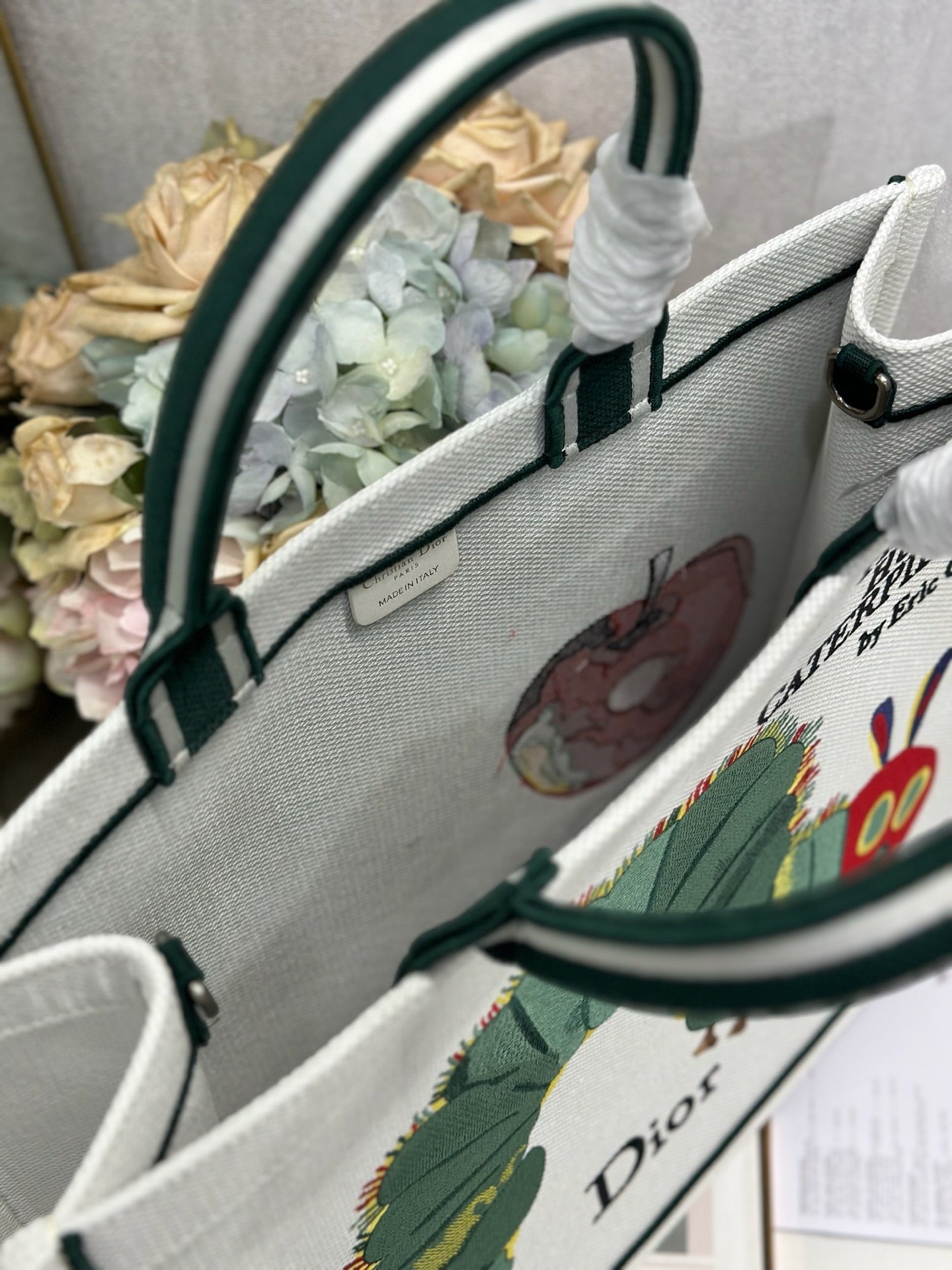 Dior 2026 "The Very Hungry Caterpillar" Book Tote Bag Canvas 289518