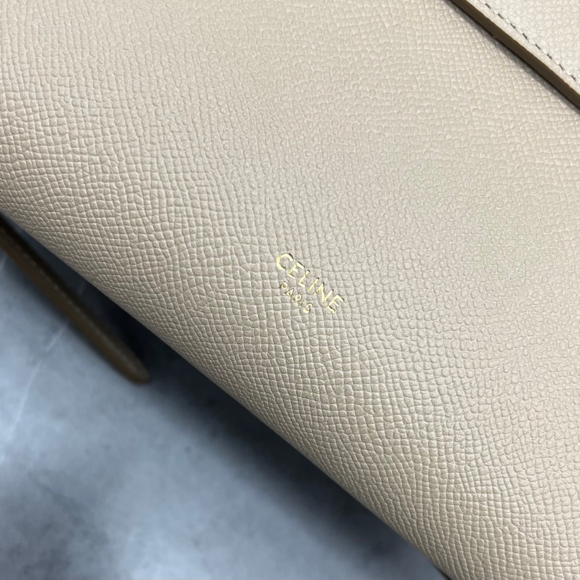 Celine  Nano Belt Bag Beige Grain Leather