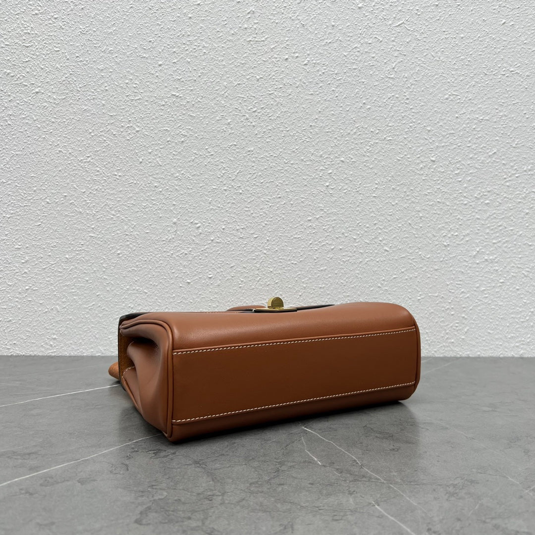Celine Teen Soft 16 Shoulder Bag Tan Smooth Calfskin