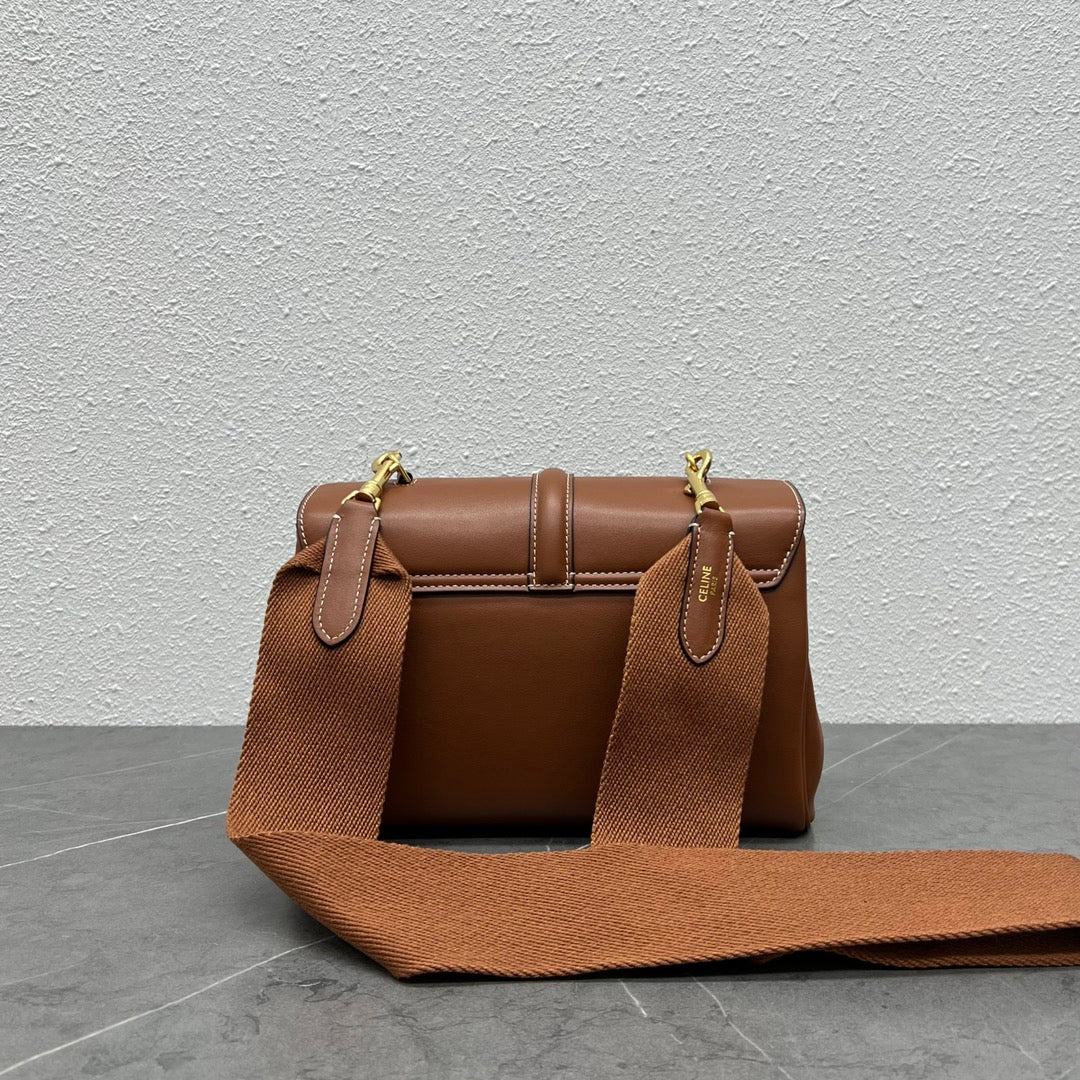 Celine Teen Soft 16 Shoulder Bag Tan Smooth Calfskin