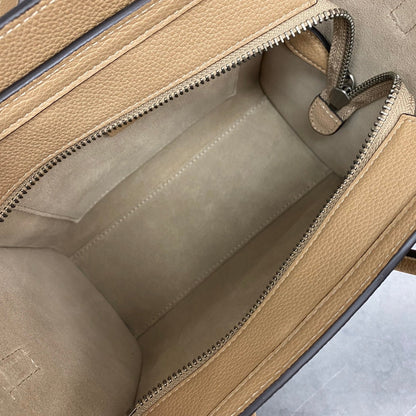 Celine Luggage Nano Bag 20cm Brown Cowhide