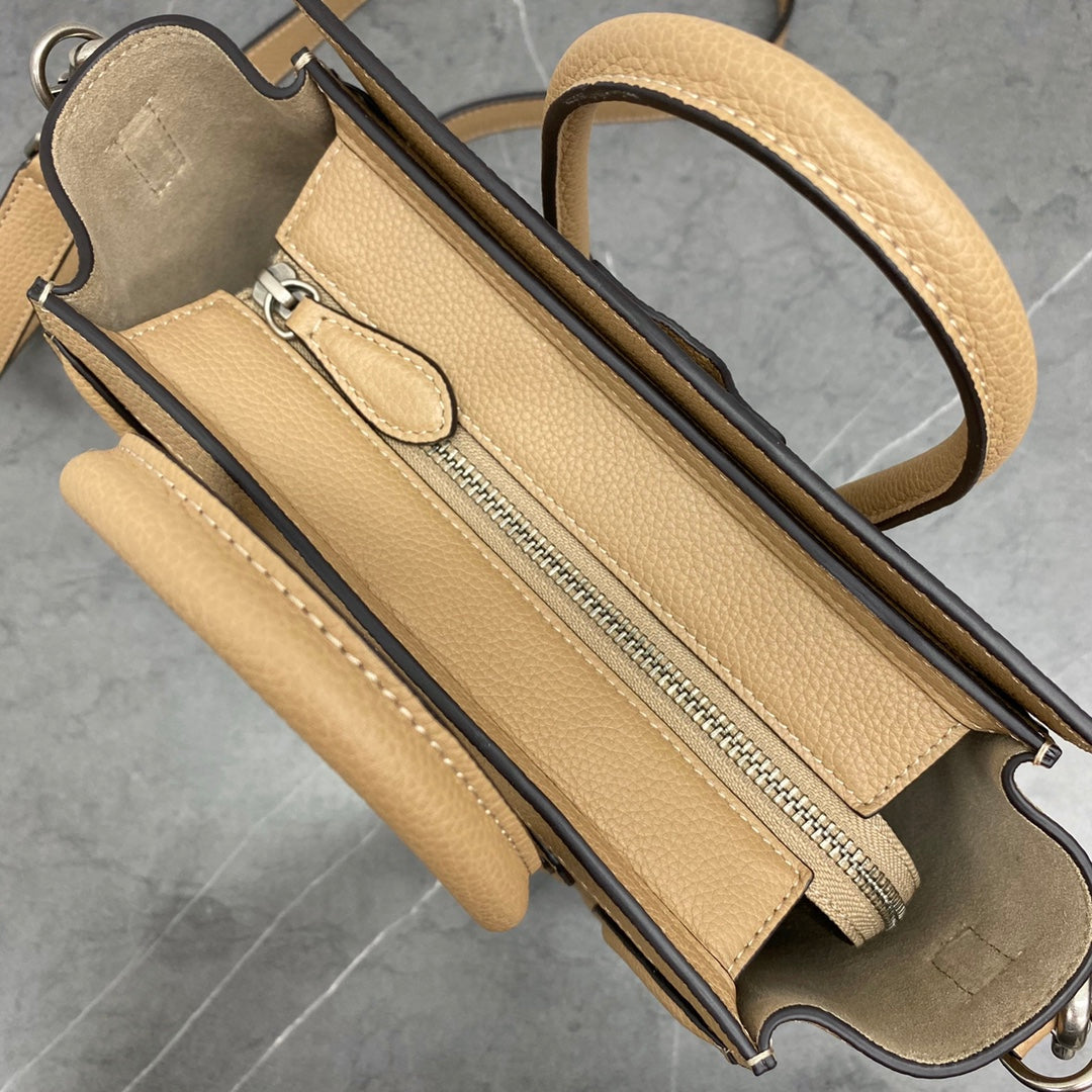 Celine Luggage Nano Bag 20cm Brown Cowhide