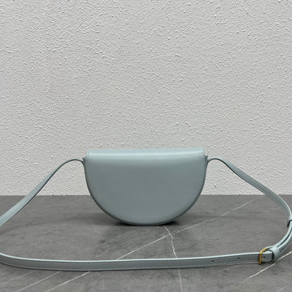 Celine Besace Cuir Bag Triomphe Grey-Blue Calfskin