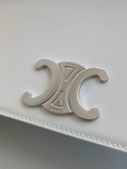 TRAPEZOID UNDERARM TRIPHOME 26 WHITE CALFSKIN