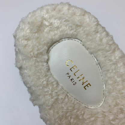 Celine 26s Sandals In White Wool