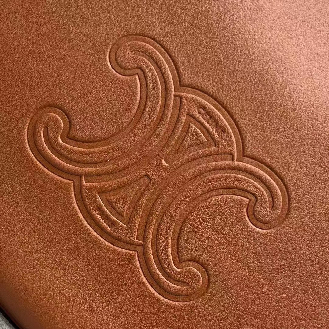 Celine Héloïse Bag Triomphe Brown Smooth Calfskin