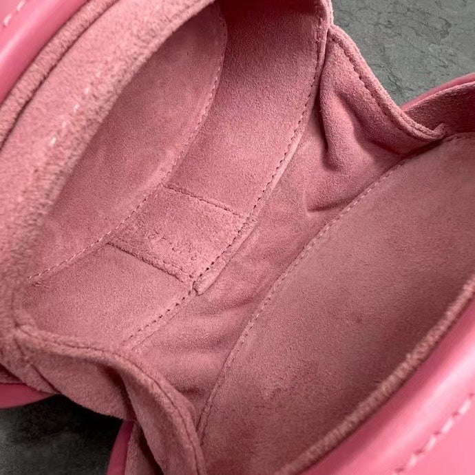 Celine Oval Minaudière Cuir Triomphe Pink Calfskin