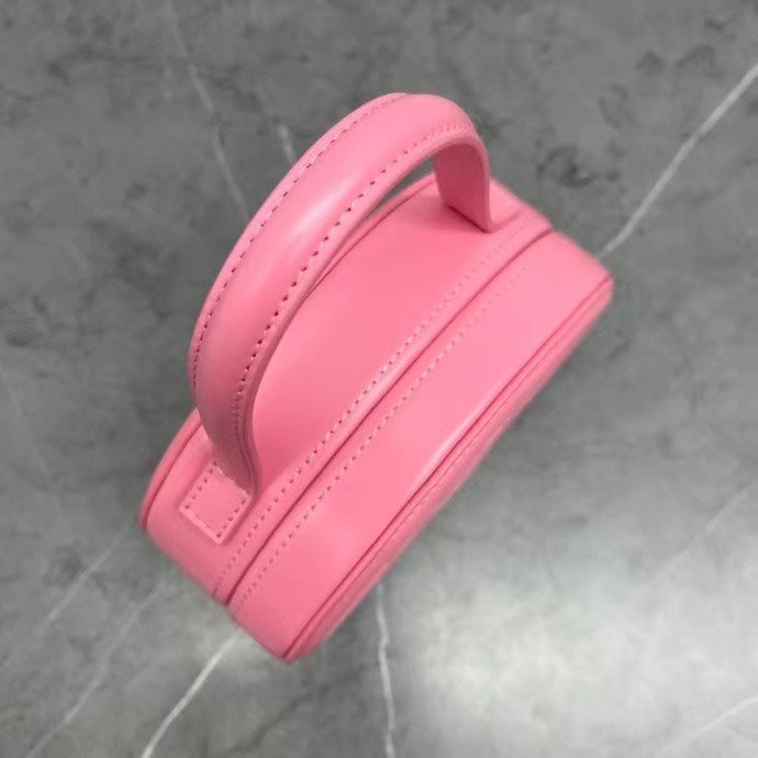 Celine Oval Minaudière Cuir Triomphe Pink Calfskin
