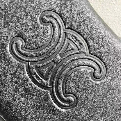 Celine Héloïse Bag Triomphe Black Grain Calfskin