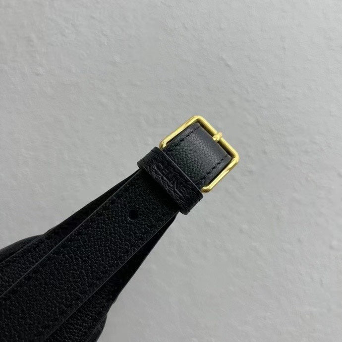 Celine Héloïse Bag Triomphe Black Grain Calfskin