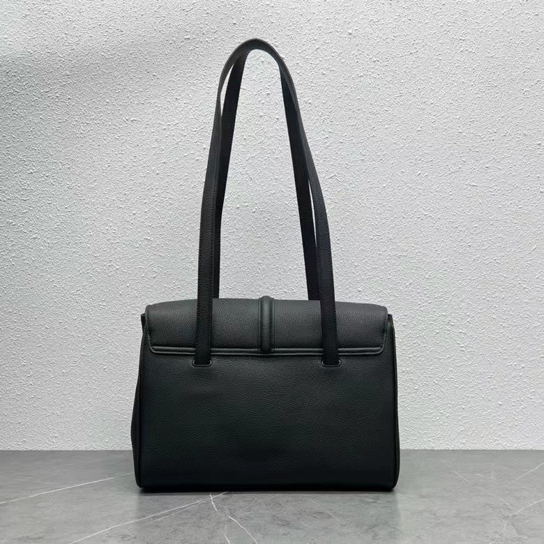 Celine Soft 16 Bag Black Grained Calfskin