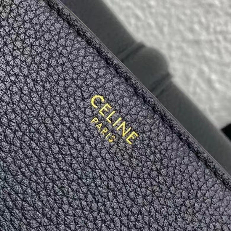 Celine Soft 16 Bag Black Grained Calfskin