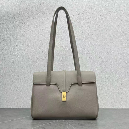 Celine Soft 16 Bag Taupe Grained Calfskin