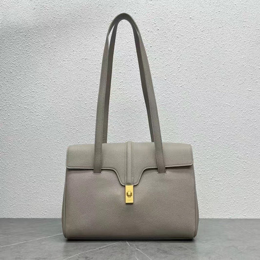 Celine Soft 16 Bag Taupe Grained Calfskin
