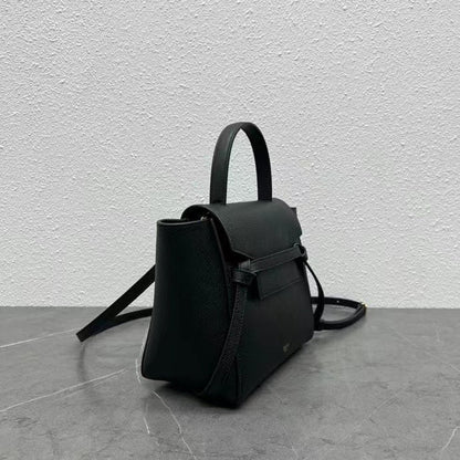 Celine  Nano Belt Bag Black Grain Leather