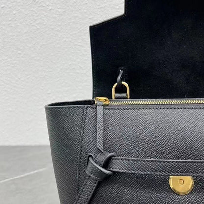 Celine  Nano Belt Bag Black Grain Leather