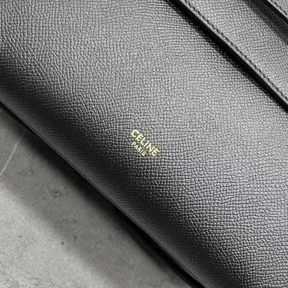 Celine  Nano Belt Bag Black Grain Leather