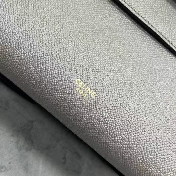 Celine  Nano Belt Bag Grey Grain Leather