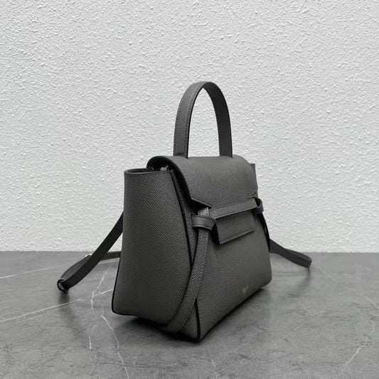 Celine  Nano Belt Bag Grey Grain Leather