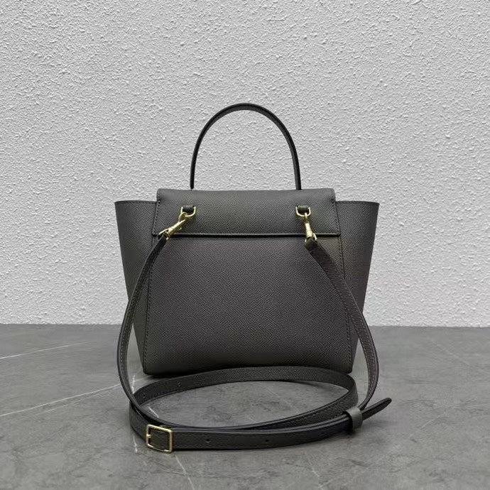 Celine  Nano Belt Bag Grey Grain Leather