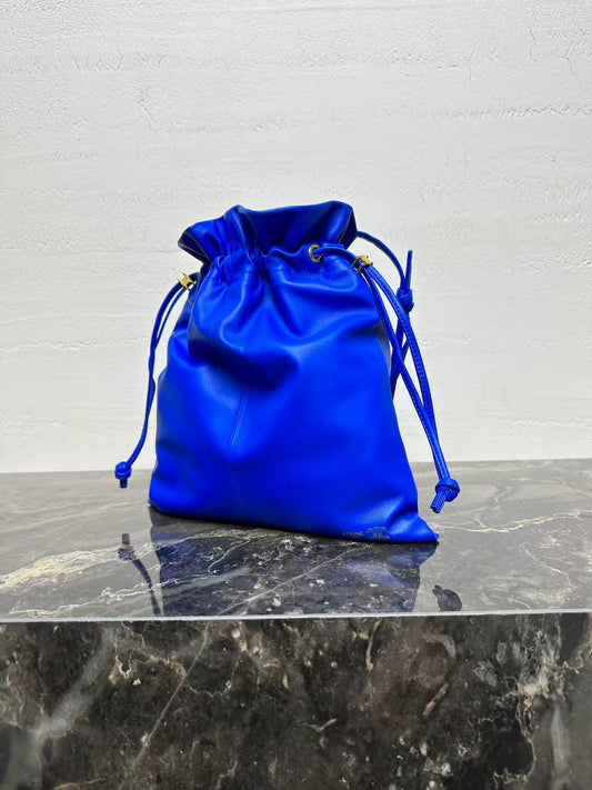 Celine Small Crystal Pouch Ultra Blue Lambskin