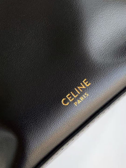 Celine Cube In Black Supple Calfskin