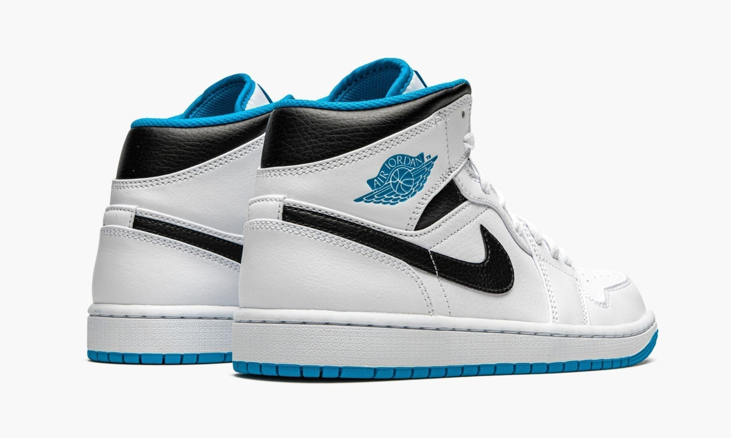 Air Jordan 1 Mid “White / Laser Blue” Sneakers - Court Icon