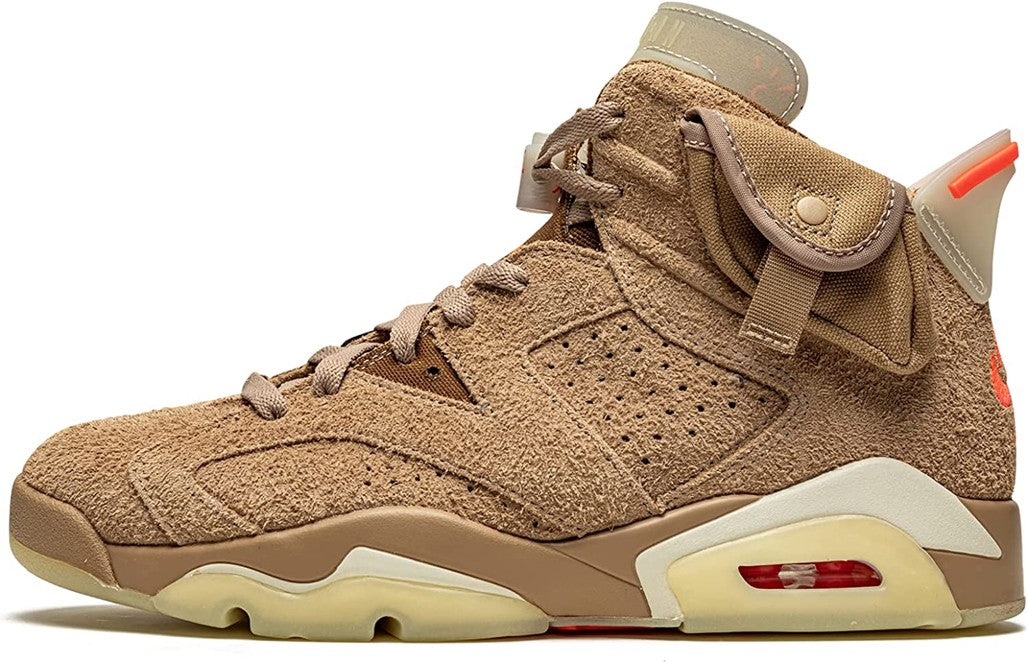 Air Jordan 6 Retro x Travis Scott British Khaki Sneakers - Court Icon