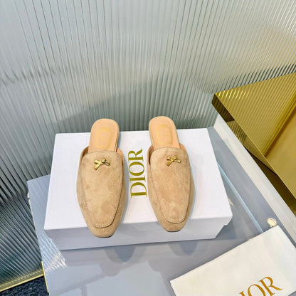 Dior 2026 Bow Mule Multicolor Suede Leather 713683