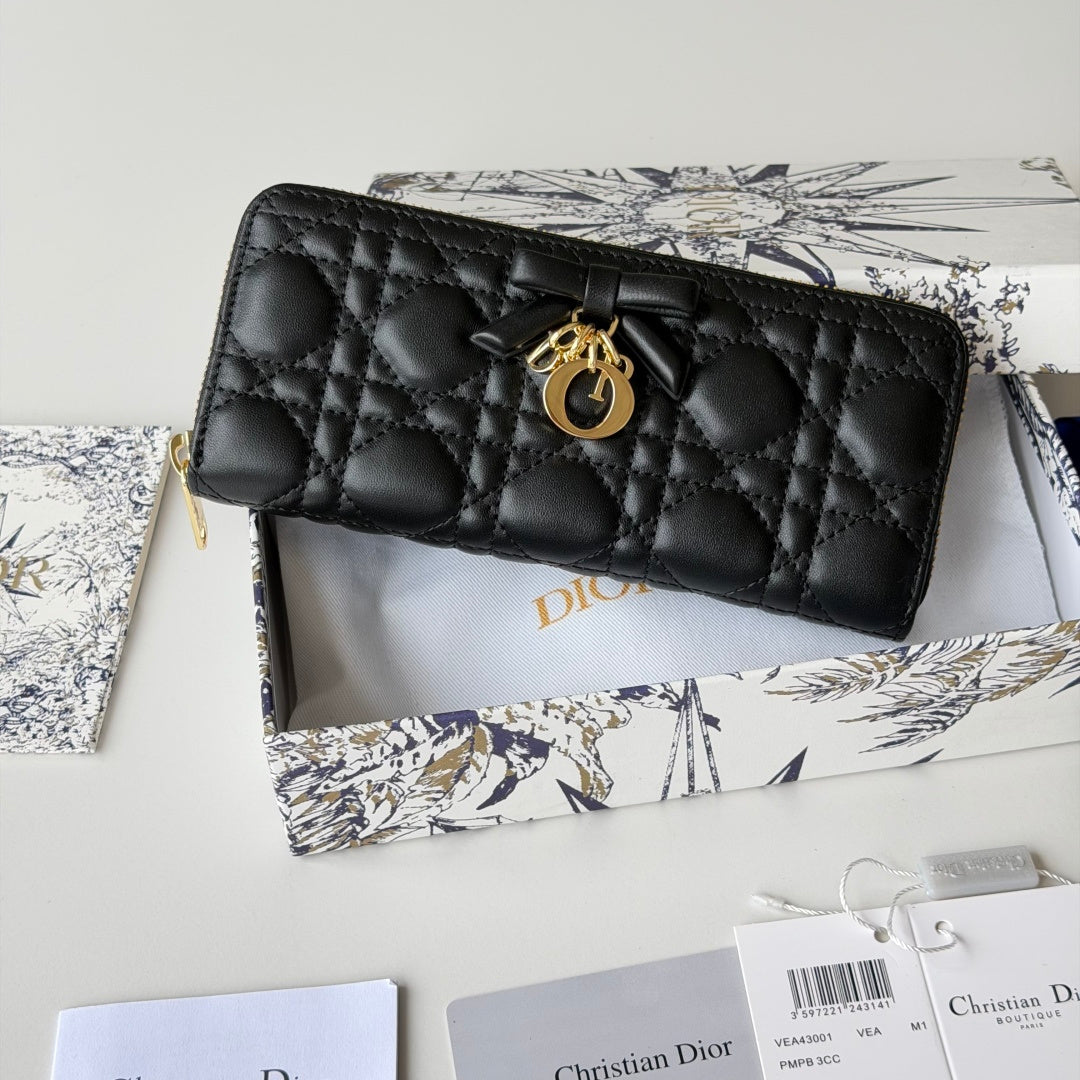Dior 2026 Freesia Wallet and Card Holder Lambskin 156789