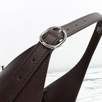Gucci 2026 Jackie 1961 40cm Dark Brown Canvas Leather