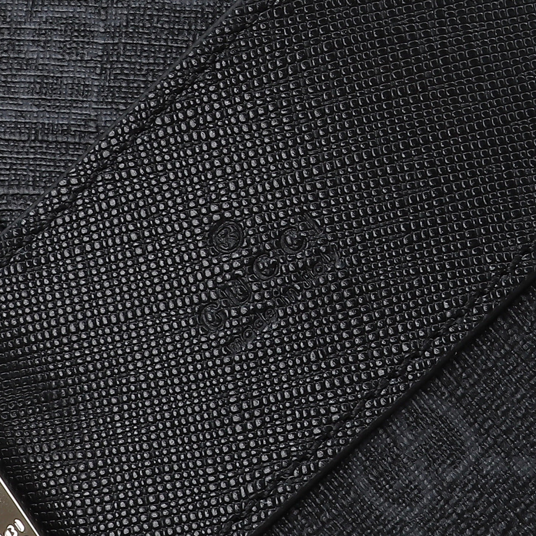Gucci 2026 Essence Classic Backpack 44cm Black Canvas Leather