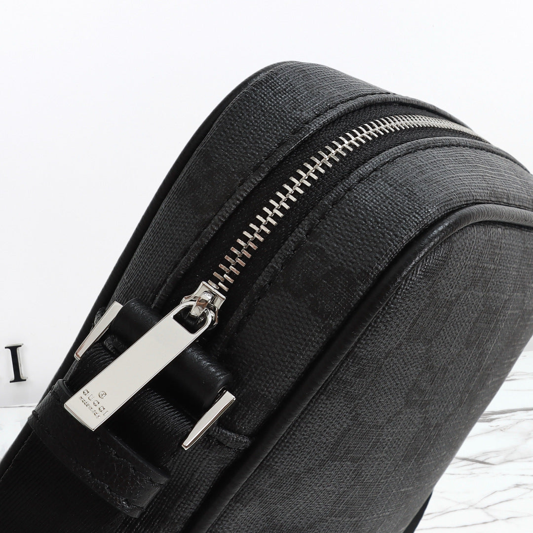 Gucci 2026 Essence Classic Mini Bag 20cm Black Canvas Leather