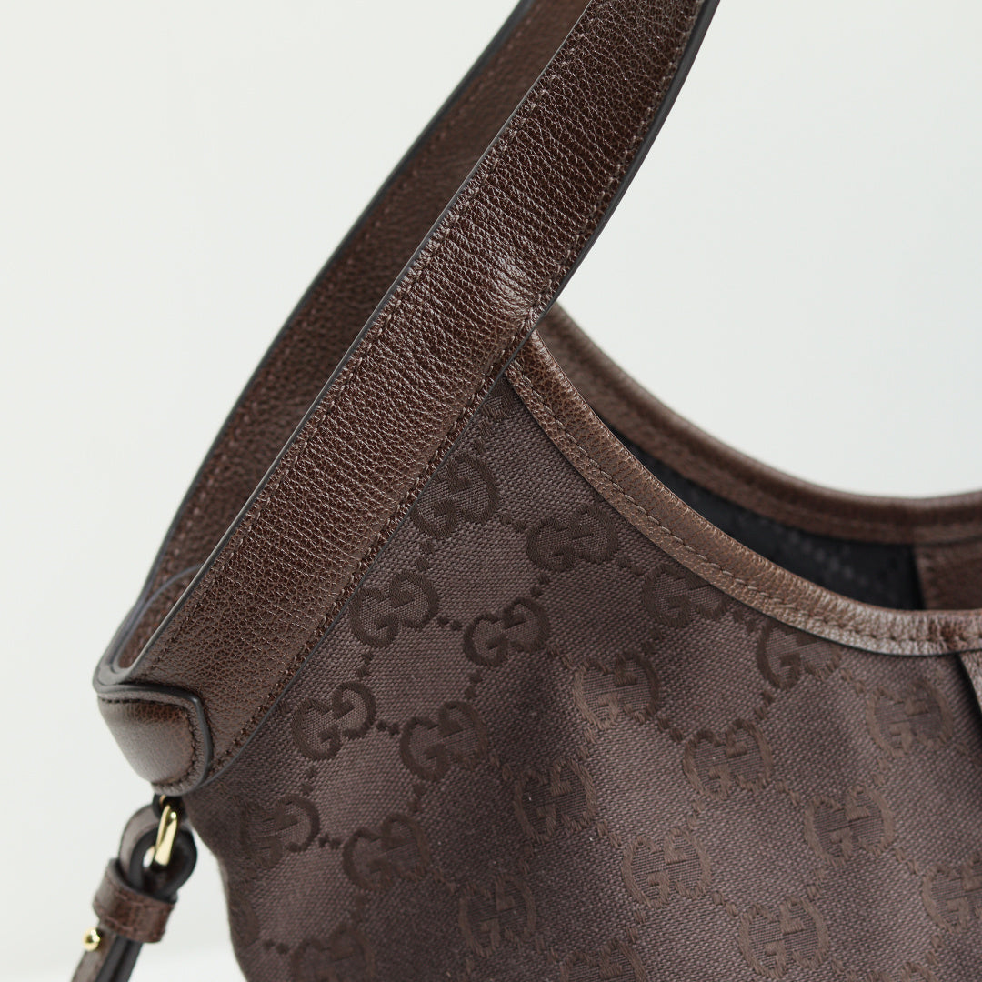Gucci 2026 Giglio Shoulder Bag 25cm Canvas Calfskin