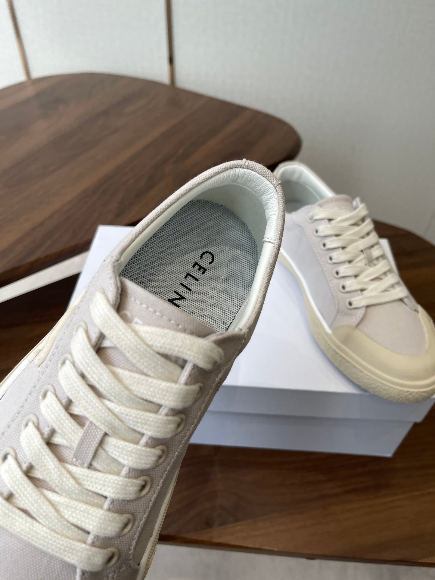 Celine Alan Sneakers Light Purple Canvas Rubber 790667