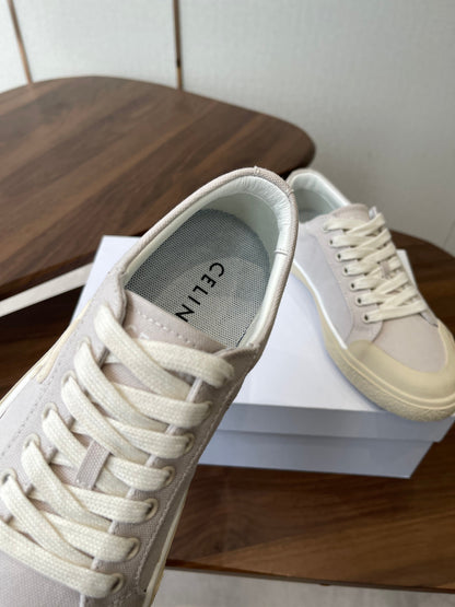 Celine Alan Sneakers Light Purple Canvas Rubber 790667