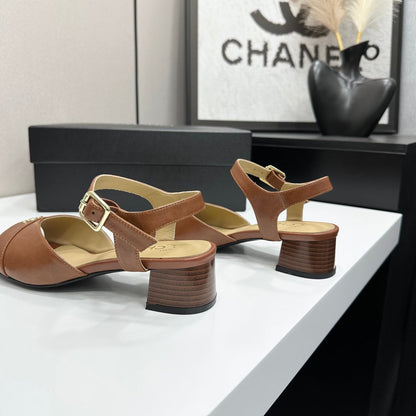 CC 2026 Mary Jane Sandals 45 Brown Cowhide 668112