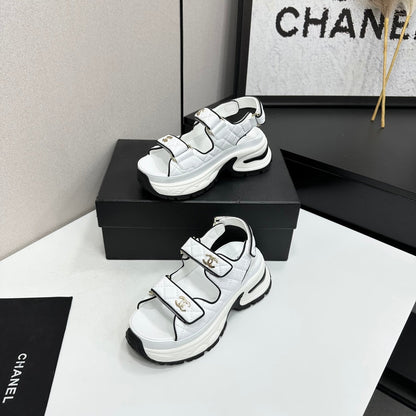 Chanel 2026 Chunky Sport Sandals 65mm Patent Calfskin 894909