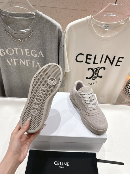 CELINE 25C SNEAKERS GRAY SUEDE 236764