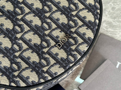 Dior 2026 Baby Ball Bag 20cm Beige Black Fabric Leather