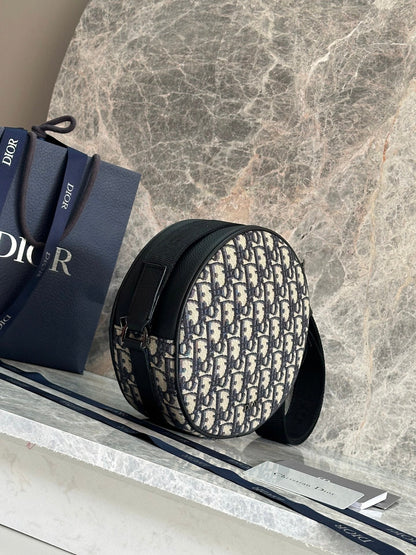Dior 2026 Baby Ball Bag 20cm Beige Black Fabric Leather