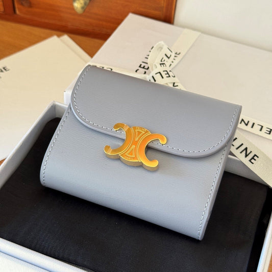 TRIOMPHE 10 CALFSKIN WALLET GLACIER
