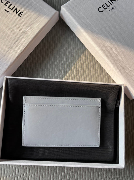 TRIOMPHE 10B703 Card Holder Glacier Cowhide Leather
