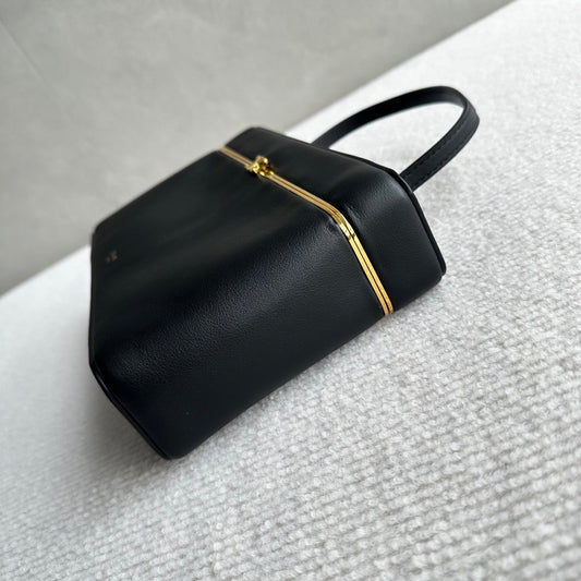 Celine 26s Rectangle Black Supple Calfskin