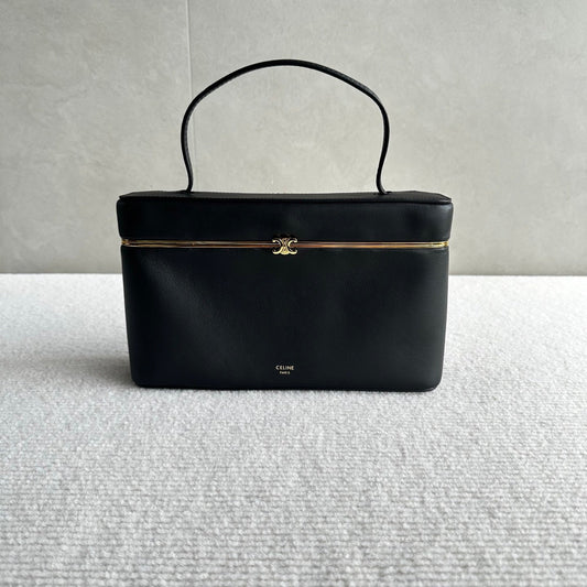 Celine 26s Rectangle Black Supple Calfskin