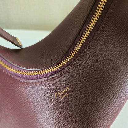 Celine Teen Lulu Bag Deep Burgundy Grained Calfskin