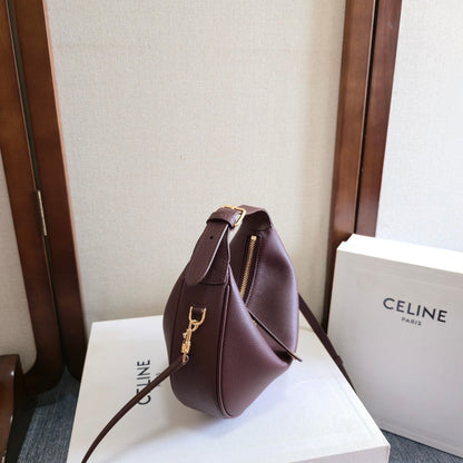 Celine Teen Lulu Bag Deep Burgundy Grained Calfskin
