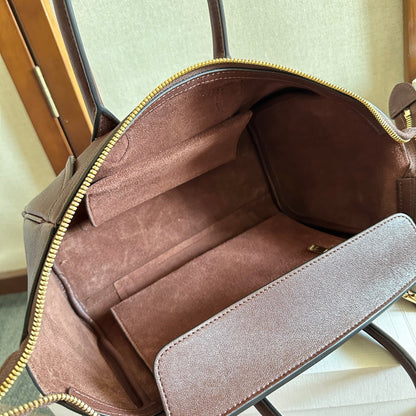 Celine 2026 Luggage Burgundy Shiny Lambskin 276252