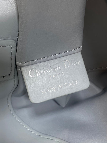 Dior 2026 Toujours Vertical Tote Bag 23cm Glacier Blue Calfskin 286653